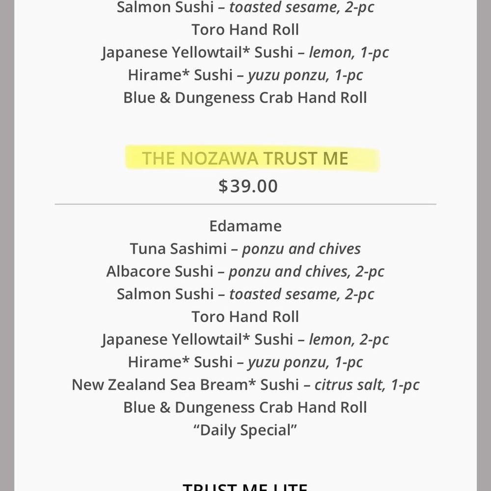 SUGARFISH | Pasadena - Don't know what to order? Try the Nowaza Trust Me. Perfect for sushi lovers - Japanese Near Me - Pasadena, California SUGARFISH | Pasadena - Don't know what to order? Try the Nowaza Trust Me. Perfect for sushi lovers - Japanese Near Me - Pasadena, California