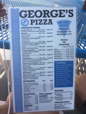 Menu photo 3 George's Pizza Provincetown, MA