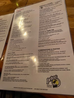 Menu photo 2 Pelican's Steak & Seafood El Paso, TX
