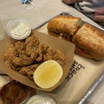 The Crack Shack - Chicken oysters and pollo soprano with ranch and kimichi. BBQ sauces - New American Near Me - Encinitas, California