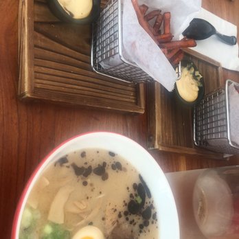 Jun-Men Ramen Bar - Fried Sweet Potatoes and Pork Bone - Ramen Near Me - New York, New York