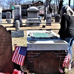 Presbyterian Church of Setauket - Grave of Abraham Woodhull, spy for George Washington