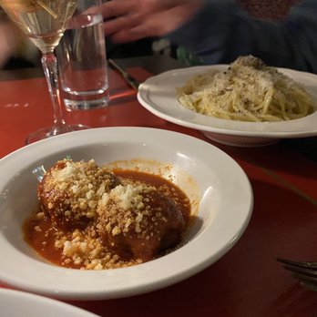 Mama’s on Main - Arancini up front. Cacio e Pepe in background. Think 'cheese and black pepper' pasta. - Wine Bars Near Me - Covington, Kentucky Mama’s on Main - Arancini up front. Cacio e Pepe in background. Think 'cheese and black pepper' pasta. - Wine Bars Near Me - Covington, Kentucky