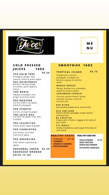 Menu photo 1 The Juice Box Mt. Dora Mount Dora, FL