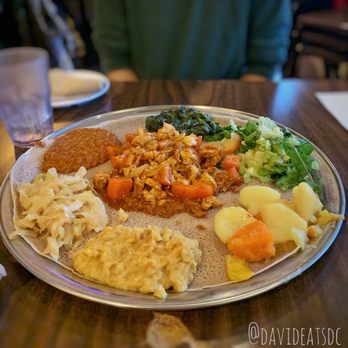 Keren Restaurant - Chicken tibs + veggie combo - Ethiopian Near Me - Washington, DC, District of Columbia
