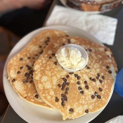The Virginian Restaurant - Chocolate chip pancakes are so yummy!