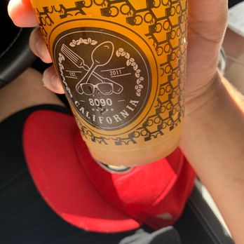 Boba Ave Express - Peach passion fruit with aloe Vera jelly. - Bubble Tea Near Me - Arcadia, California Boba Ave Express - Peach passion fruit with aloe Vera jelly. - Bubble Tea Near Me - Arcadia, California