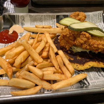 The Row - Nashville Hot Chicken Plate - Southern Near Me - Nashville, Tennessee The Row - Nashville Hot Chicken Plate - Southern Near Me - Nashville, Tennessee