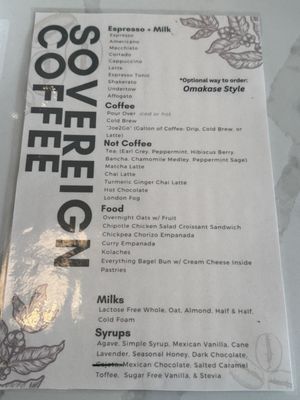 Menu photo 1 Sovereign Coffee Brownsville, TX Menu photo 1 Sovereign Coffee Brownsville, TX