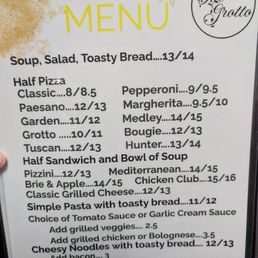 Small eaters menu Small eaters menu