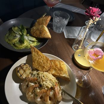 Acero Boards & Bottles - Scampi and Four Cheese Ravioli - Modern European Near Me - Boise, Idaho Acero Boards & Bottles - Scampi and Four Cheese Ravioli - Modern European Near Me - Boise, Idaho