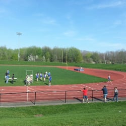 Spencerport High School - Gorgeous day for a track meet.