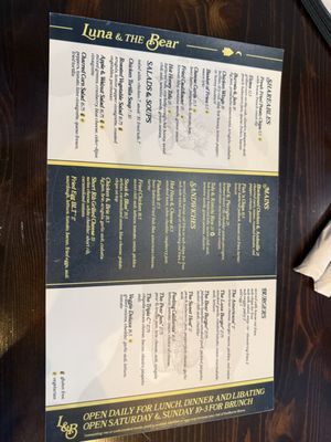 Menu photo 1 Luna & The Bear - Kitchen & Libation House Minneapolis, MN