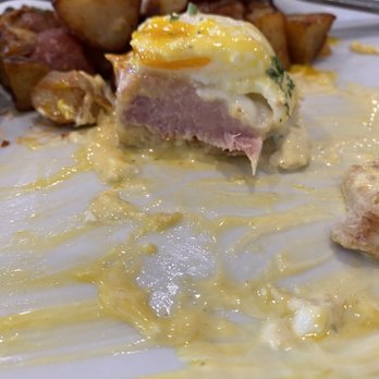 Ember & Greens - Ham on the Eggs Benedict - New American Near Me - Houston, Texas Ember & Greens - Ham on the Eggs Benedict - New American Near Me - Houston, Texas