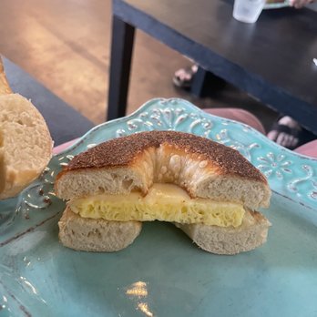 Bex Cafe & Juice Bar - Bagel with egg and cheese - Cafes Near Me - Greenville, South Carolina