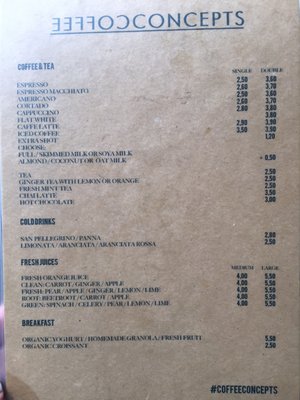 Menu photo 1 CoffeeConcepts Amsterdam, NH Menu photo 1 CoffeeConcepts Amsterdam, NH