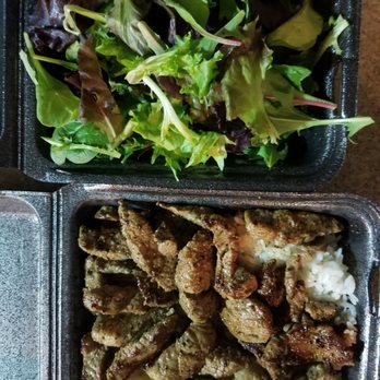 Steak Shack - 14oz steak served on rice with a side of salad - Steakhouses Near Me - Honolulu, Hawaii Steak Shack - 14oz steak served on rice with a side of salad - Steakhouses Near Me - Honolulu, Hawaii