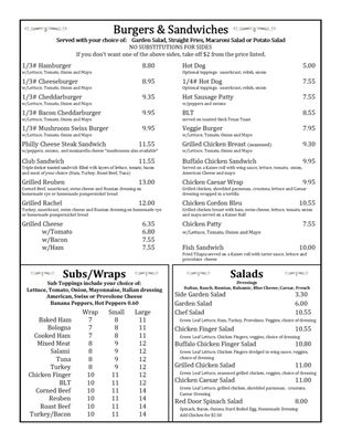 Menu photo 7 Red Door West Winfield, NY Menu photo 7 Red Door West Winfield, NY