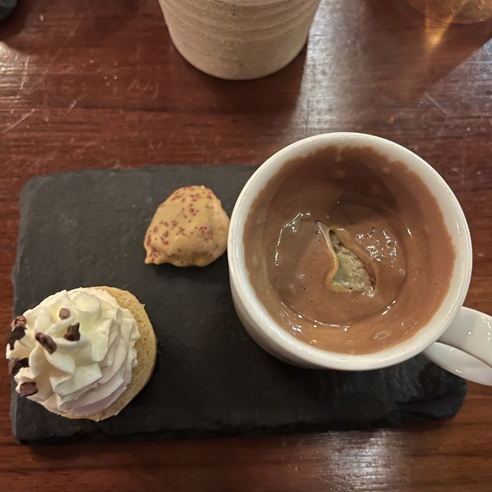 Altura - Dessert affogato with rum baba and white chocolate fig - Italian Near Me - Seattle, Washington