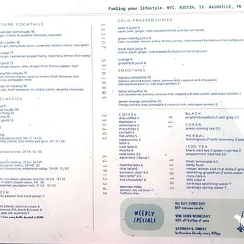 Two Hands - Menu - Cafes Near Me - New York, New York Two Hands - Menu - Cafes Near Me - New York, New York