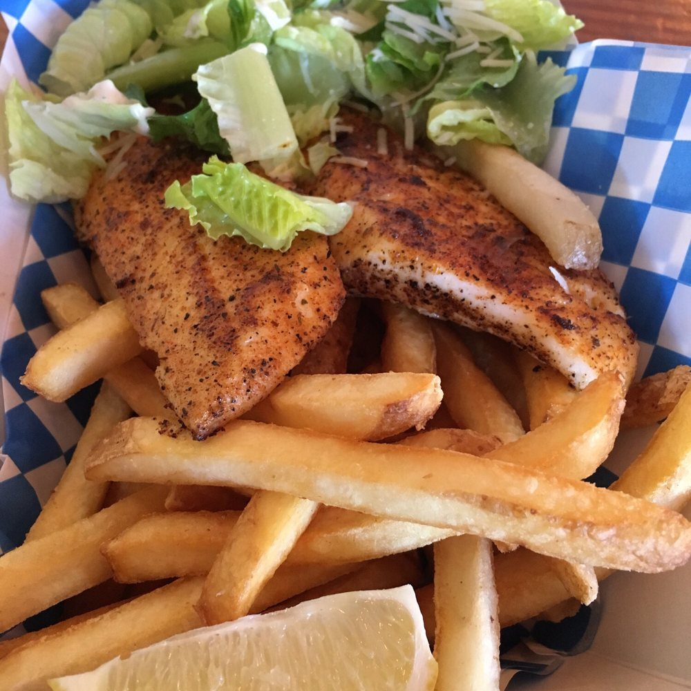 Tom's Fish N Chips - Got the upgraded Halibut and chips. W salad. Cashier had great customer service - Burgers Near Me - Cannon Beach, Oregon Tom's Fish N Chips - Got the upgraded Halibut and chips. W salad. Cashier had great customer service - Burgers Near Me - Cannon Beach, Oregon