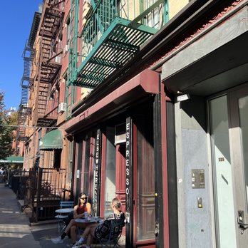 Elsewhere Espresso - two people sitting outside a restaurant - Coffee & Tea Near Me - New York, New York