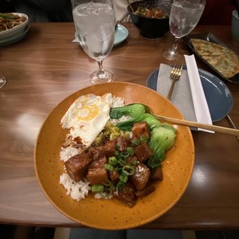 The Noodle Den - Braised pork belly and fried egg over rice - Chinese Near Me - Las Vegas, Nevada The Noodle Den - Braised pork belly and fried egg over rice - Chinese Near Me - Las Vegas, Nevada