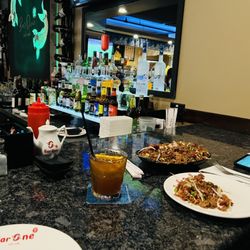 Bar One and Sushi - Pork fried rice and combo c. Delicious! Highly recommend. Scorpion bowl for one and maitai also delicious!