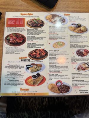 Menu photo 2 MasFajitas Mexican Restaurant Georgetown, TX