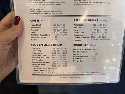 Menu photo 3 Coffee And Stone Cafe North Tonawanda, NY Menu photo 3 Coffee And Stone Cafe North Tonawanda, NY