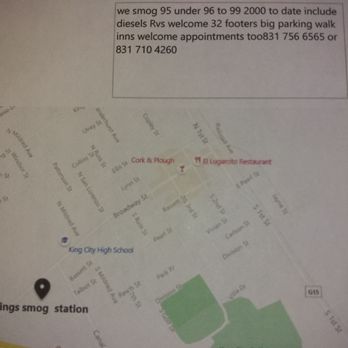 Kings Smog Station - Map kdirections - Smog Check Stations Near Me - King City, California Kings Smog Station - Map kdirections - Smog Check Stations Near Me - King City, California