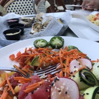 Riverwalk Restaurant - Tuna poke - New American Near Me - Yorktown, Virginia Riverwalk Restaurant - Tuna poke - New American Near Me - Yorktown, Virginia
