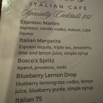 Bosco's Italian Cafe - Italian Margarita! - Italian Near Me - Mandeville, Louisiana Bosco's Italian Cafe - Italian Margarita! - Italian Near Me - Mandeville, Louisiana