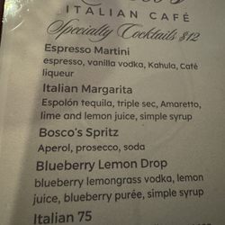 Bosco's Italian Cafe - Italian Margarita!