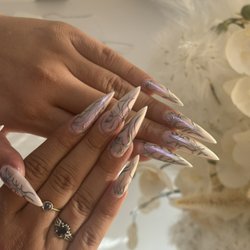 Nail Beauty Lounge - Acrylic x- long with design $98