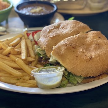Maria's Mexican Restaurant - CHICKEN TORTA side of fries - Mexican Near Me - Corinth, Texas