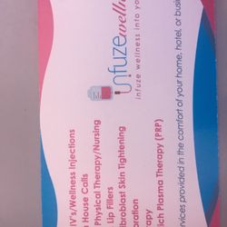 Infuze Wellness - List of services!