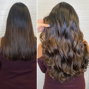 Roxana Elena Hair - Before and after 18" braid less hair extensions. - Hair Extensions Near Me - Davie, Florida Roxana Elena Hair - Before and after 18" braid less hair extensions. - Hair Extensions Near Me - Davie, Florida
