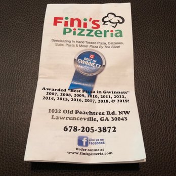 Fini's Pizzeria - Pizza Near Me - Lawrenceville, Georgia Fini's Pizzeria - Pizza Near Me - Lawrenceville, Georgia