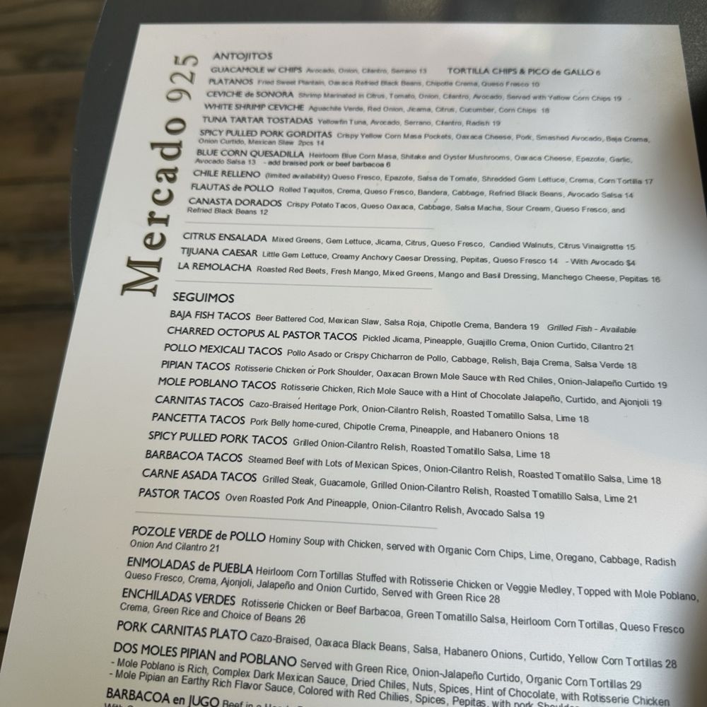 Dinner Menu Dinner Menu