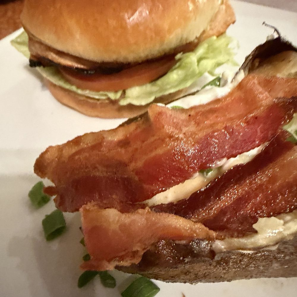 Sizzler - Grilled Chicken Club with Baked Potato (bacon was from the chicken club? - Steakhouses Near Me - West Covina, California Sizzler - Grilled Chicken Club with Baked Potato (bacon was from the chicken club? - Steakhouses Near Me - West Covina, California