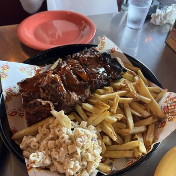 Phil's BBQ - Rib Dinner (Quarter) with Macaroni Salad (Small) and Fresh Cut French Fries - Barbeque Near Me - San Diego, California Phil's BBQ - Rib Dinner (Quarter) with Macaroni Salad (Small) and Fresh Cut French Fries - Barbeque Near Me - San Diego, California