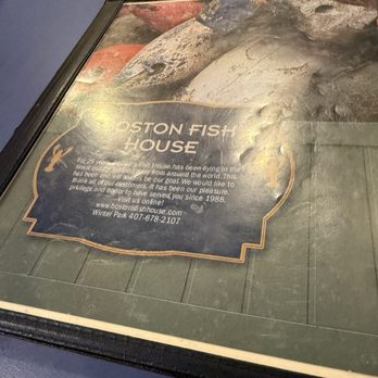 Boston's Fish House - Menu - Seafood Near Me - Winter Park, Florida