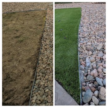 Turf Pros Solution - Straight edging before crooked edging after. Not a huge deal, but not something I want to look at for 20 years. I will update if fixed. - Artificial Turf Near Me - Colorado Springs, Colorado Turf Pros Solution - Straight edging before crooked edging after. Not a huge deal, but not something I want to look at for 20 years. I will update if fixed. - Artificial Turf Near Me - Colorado Springs, Colorado