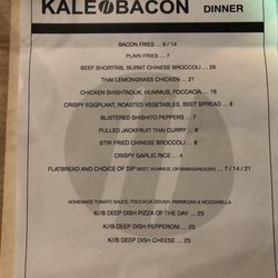 Kale Bacon - Sept 2019