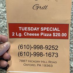 Teo's Pizza & Grill - A place that picks up the phone and you can place an order