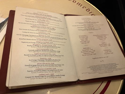 Menu photo 1 Café de la Comédie Paris, 75 Menu photo 1 Café de la Comédie Paris, 75