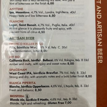 Corten - The Beer Menu - Pizza Near Me - Bologna, BO