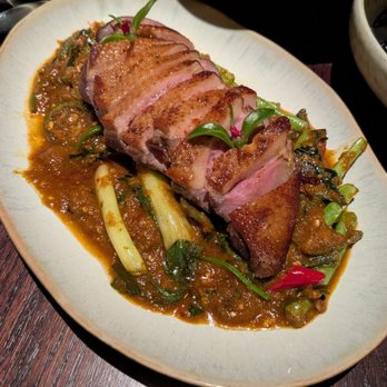 Narkara - Seared Duck Stir Fry - Thai Near Me - New York, New York Narkara - Seared Duck Stir Fry - Thai Near Me - New York, New York