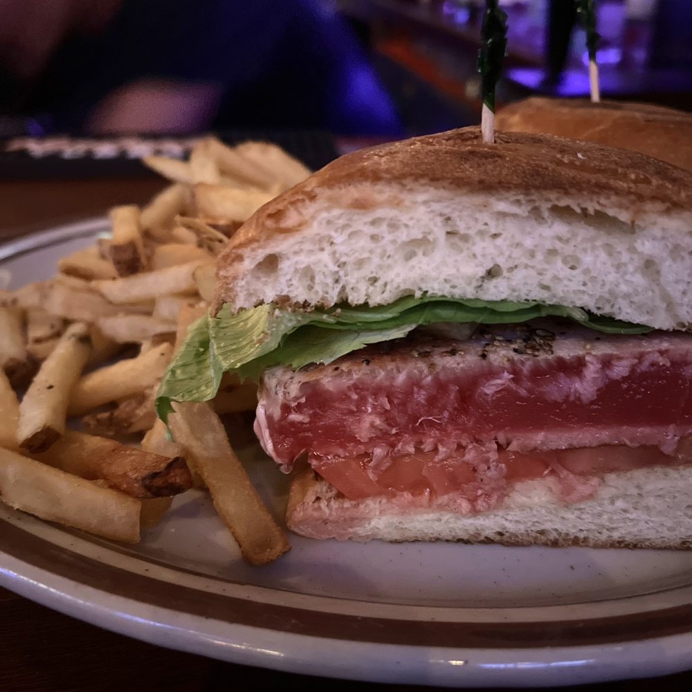 Dive 106 - Meaty & Raw: (Ahi Tuna Sandwich). [Opted For No Wasabi Aioli] - Burgers Near Me - New York, New York